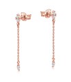 Beautiful Designed CZ Stone With Chain Drop Earring Stud STS-5542